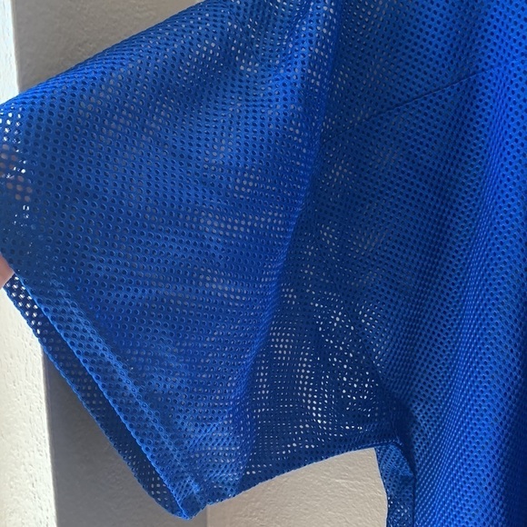 BIKE Blue Football Style Crop Jersey Unisex - Picture 5 of 6